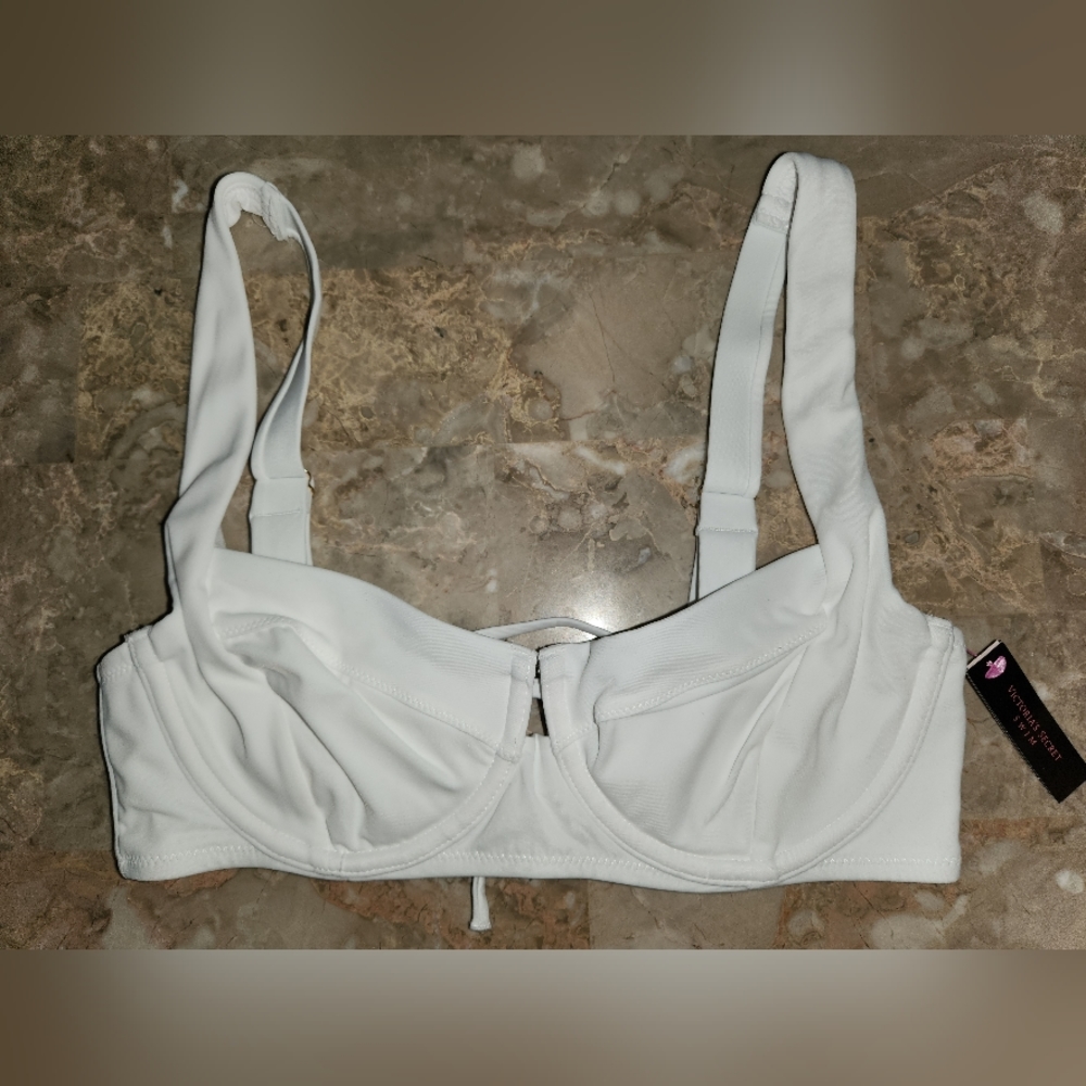 Victoria's Secret White Bikini Top